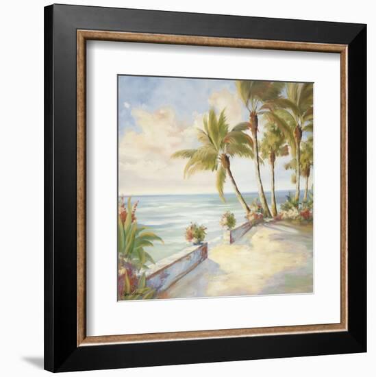 Seaside Stroll-Marc Lucien-Framed Art Print