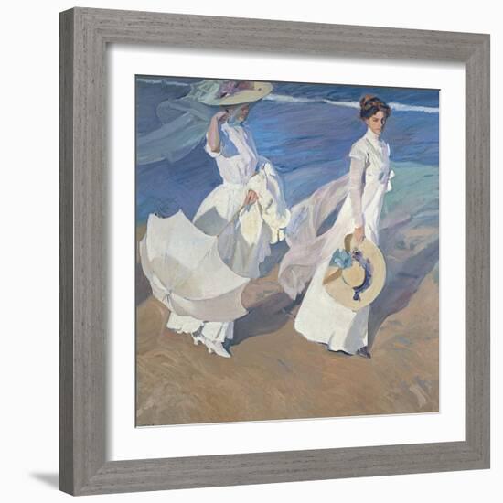 Seaside Stroll-Joaqu?n Sorolla y Bastida-Framed Photographic Print