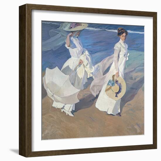 Seaside Stroll-Joaqu?n Sorolla y Bastida-Framed Photographic Print