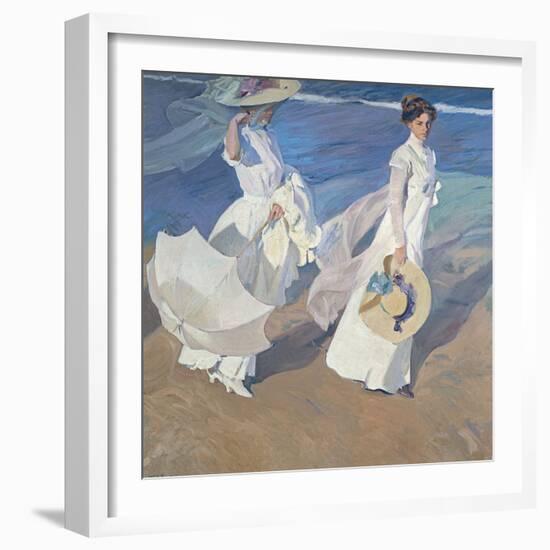 Seaside Stroll-Joaqu?n Sorolla y Bastida-Framed Photographic Print