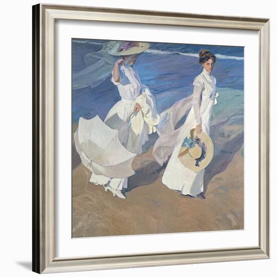 Seaside Stroll-Joaqu?n Sorolla y Bastida-Framed Photographic Print