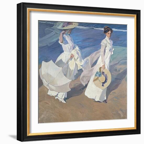 Seaside Stroll-Joaqu?n Sorolla y Bastida-Framed Photographic Print