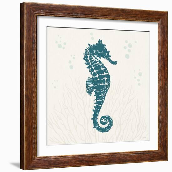 Seaside Style II Blue-Anne Tavoletti-Framed Art Print