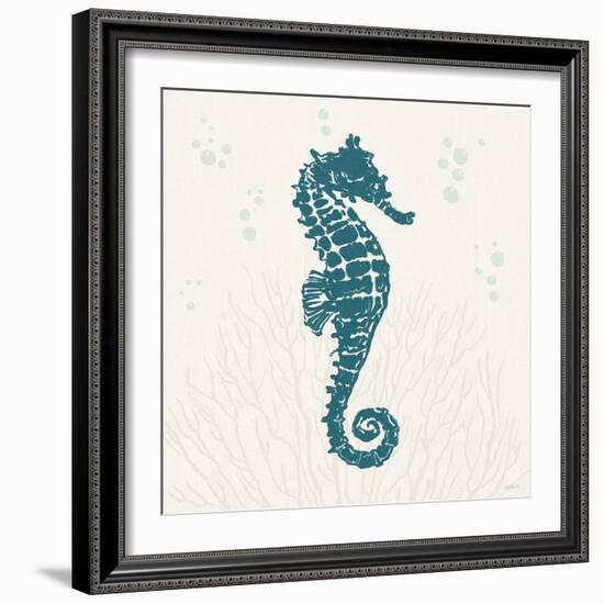 Seaside Style II Blue-Anne Tavoletti-Framed Art Print