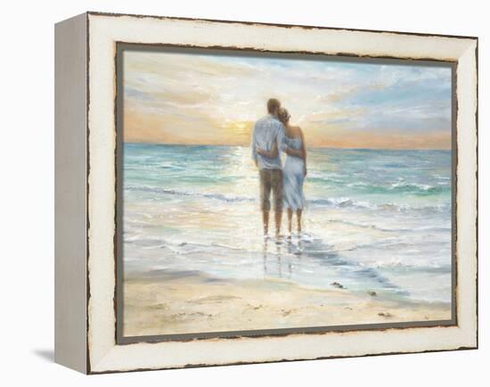 Seaside Sunset-Karen Wallis-Framed Stretched Canvas