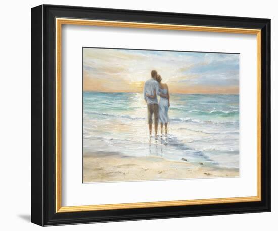 Seaside Sunset-Karen Wallis-Framed Premium Giclee Print