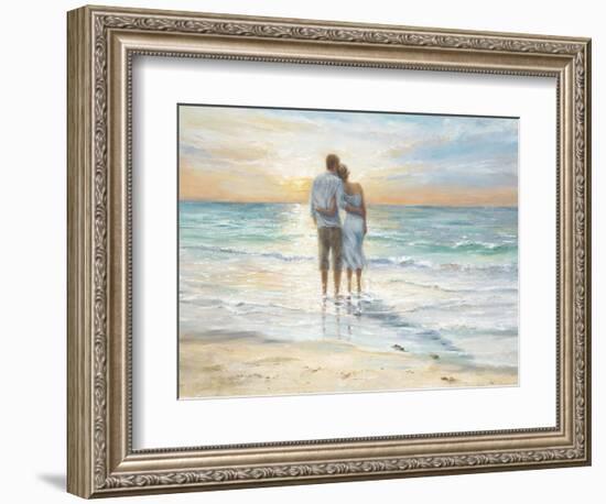 Seaside Sunset-Karen Wallis-Framed Art Print