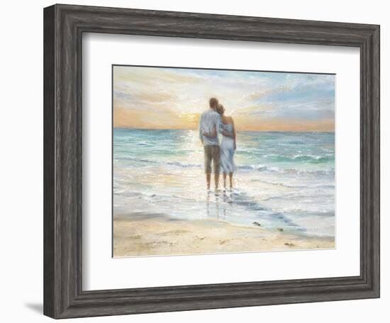 Seaside Sunset-Karen Wallis-Framed Art Print