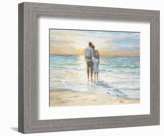 Seaside Sunset-Karen Wallis-Framed Art Print