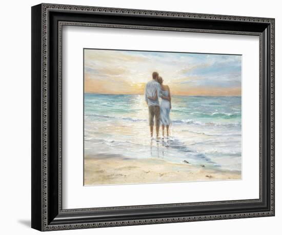 Seaside Sunset-Karen Wallis-Framed Art Print