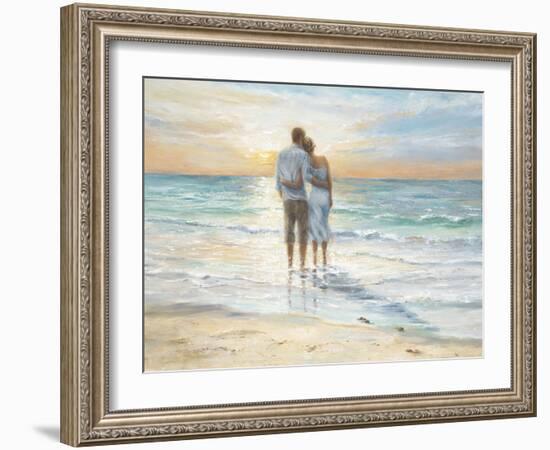 Seaside Sunset-Karen Wallis-Framed Art Print