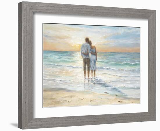 Seaside Sunset-Karen Wallis-Framed Art Print