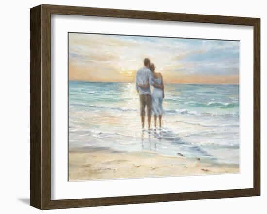 Seaside Sunset-Karen Wallis-Framed Art Print