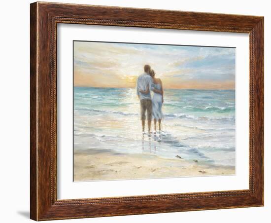 Seaside Sunset-Karen Wallis-Framed Art Print