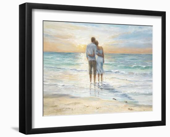 Seaside Sunset-Karen Wallis-Framed Art Print