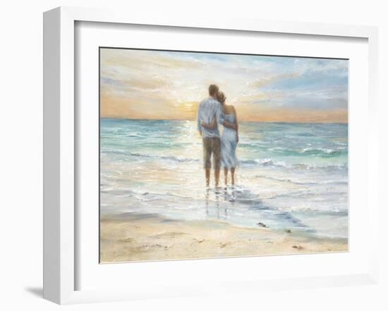 Seaside Sunset-Karen Wallis-Framed Art Print