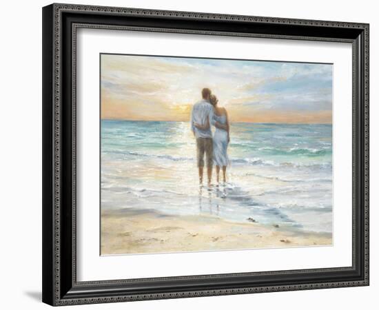 Seaside Sunset-Karen Wallis-Framed Art Print