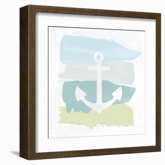 Seaside Swatch Anchor-Moira Hershey-Framed Art Print