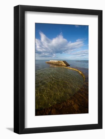 Seaside Swimming Area, Old Town, Novigrad, Croatia, Europe-Richard Maschmeyer-Framed Photographic Print