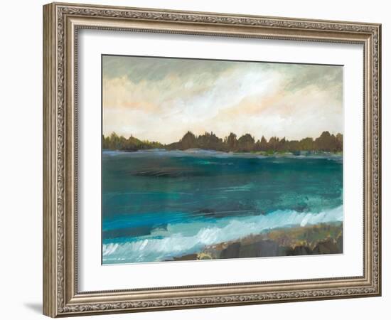 Seaside View II-Karen Fields-Framed Art Print