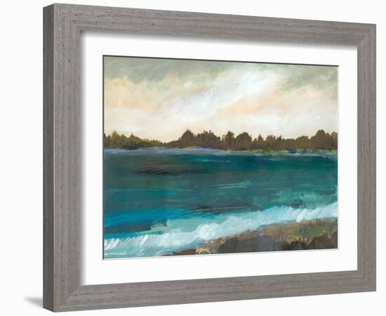 Seaside View II-Karen Fields-Framed Art Print