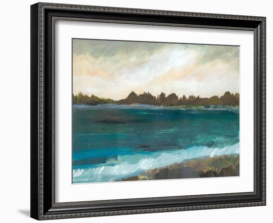 Seaside View II-Karen Fields-Framed Art Print