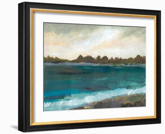 Seaside View II-Karen Fields-Framed Art Print