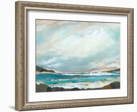 Seaside View III-Karen Fields-Framed Art Print