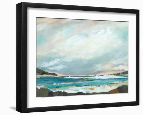Seaside View III-Karen Fields-Framed Art Print