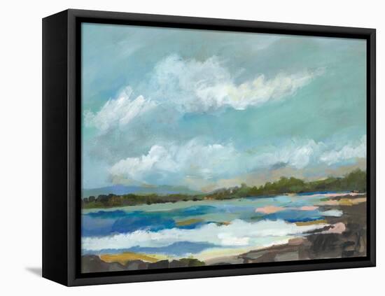 Seaside View IV-Karen Fields-Framed Stretched Canvas