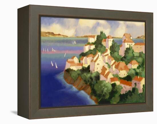 Seaside Village IV-Max Hayslette-Framed Premier Image Canvas