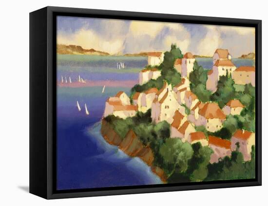 Seaside Village IV-Max Hayslette-Framed Premier Image Canvas