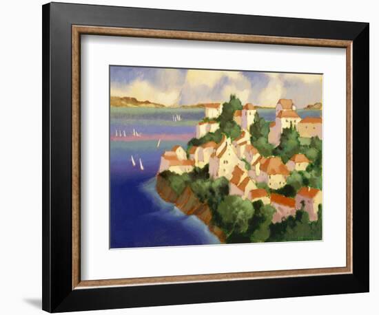 Seaside Village IV-Max Hayslette-Framed Giclee Print