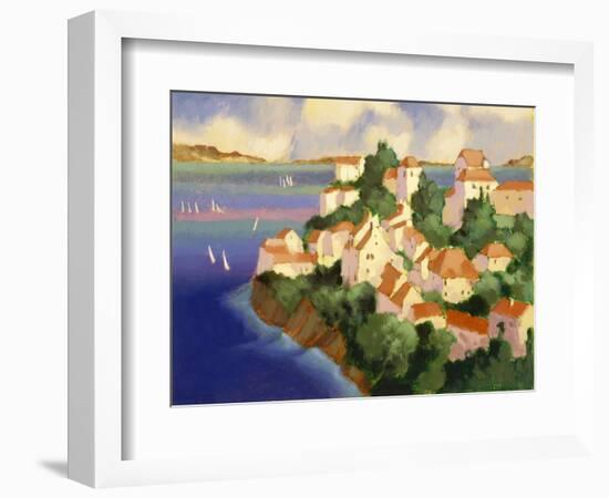 Seaside Village IV-Max Hayslette-Framed Giclee Print