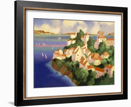 Seaside Village IV-Max Hayslette-Framed Giclee Print