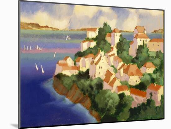 Seaside Village IV-Max Hayslette-Mounted Giclee Print