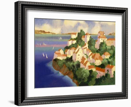 Seaside Village IV-Max Hayslette-Framed Giclee Print