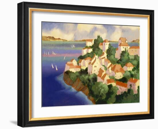 Seaside Village IV-Max Hayslette-Framed Giclee Print