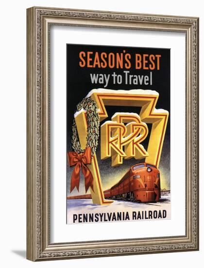 Season's Best Way to Travel-null-Framed Art Print