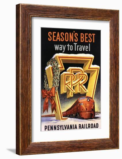 Season's Best Way to Travel-null-Framed Art Print