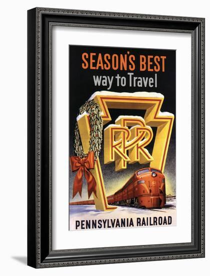 Season's Best Way to Travel-null-Framed Art Print