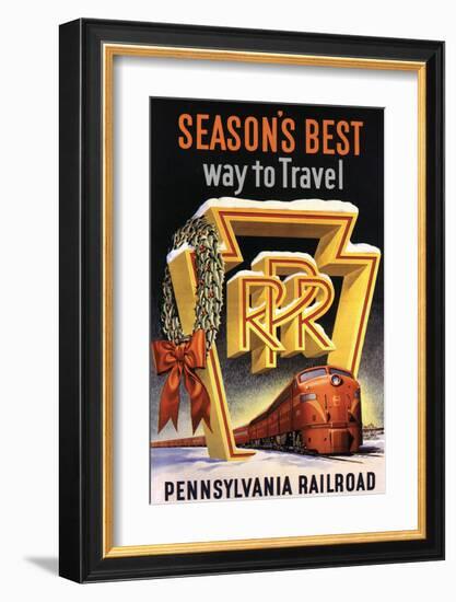 Season's Best Way to Travel-null-Framed Art Print