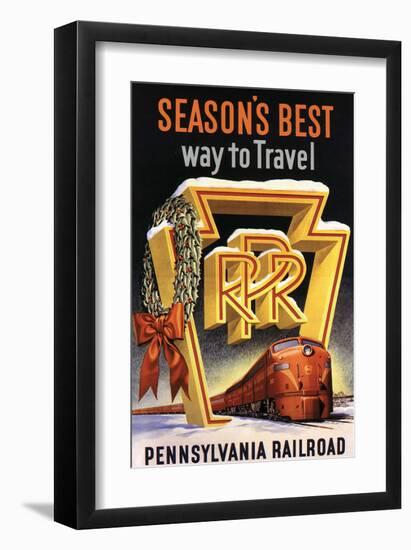 Season's Best Way to Travel-null-Framed Art Print