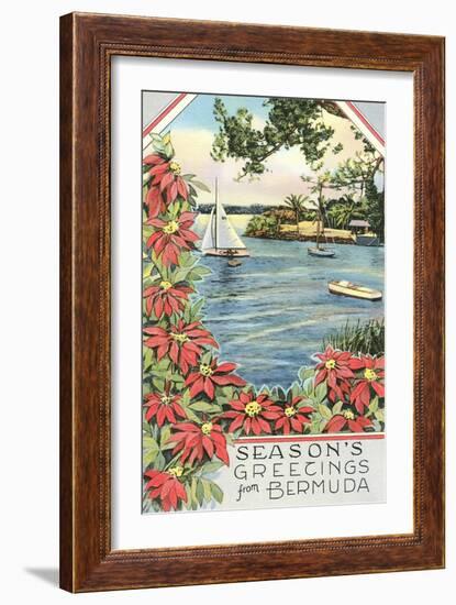 Season's Greetings from Bermuda-null-Framed Art Print