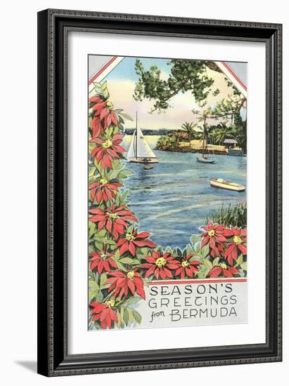 Season's Greetings from Bermuda-null-Framed Art Print