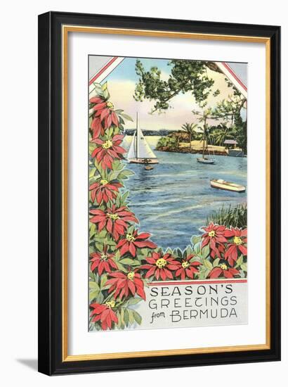 Season's Greetings from Bermuda-null-Framed Art Print