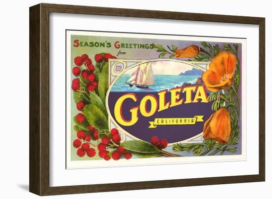 Season's Greetings from Goleta, California-null-Framed Art Print