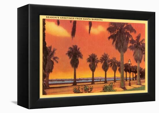 Season's Greetings from Santa Barbara, California-null-Framed Stretched Canvas