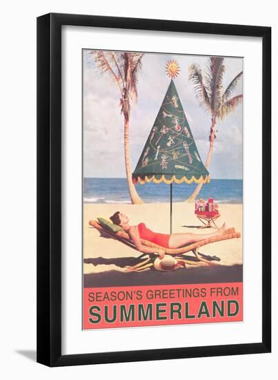 Season's Greetings from Summerland-null-Framed Art Print