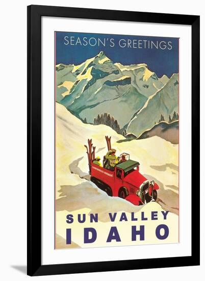 Season's Greetings from Sun Valley-null-Framed Art Print
